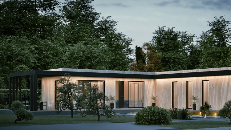 luxury home view L shape little