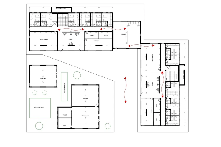student housing gammavilla piano terra